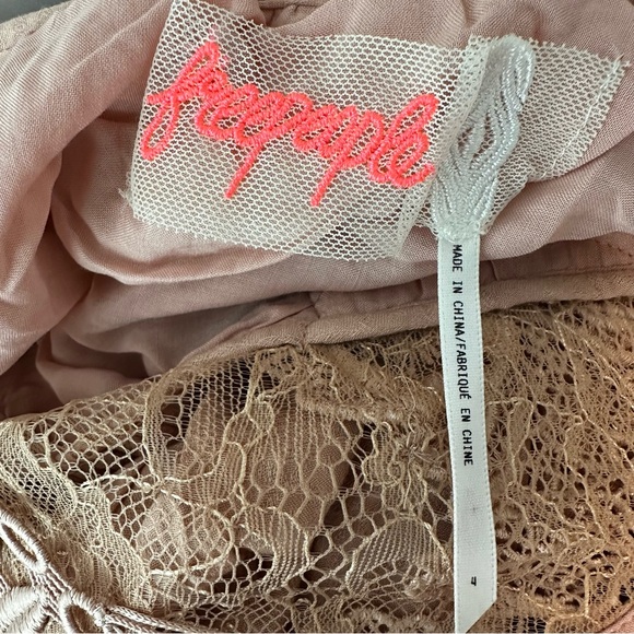 Free People Divine Mini Dress in Rose Whimsical Fairy   Women’s Dress Size 4 - Picture 8 of 12
